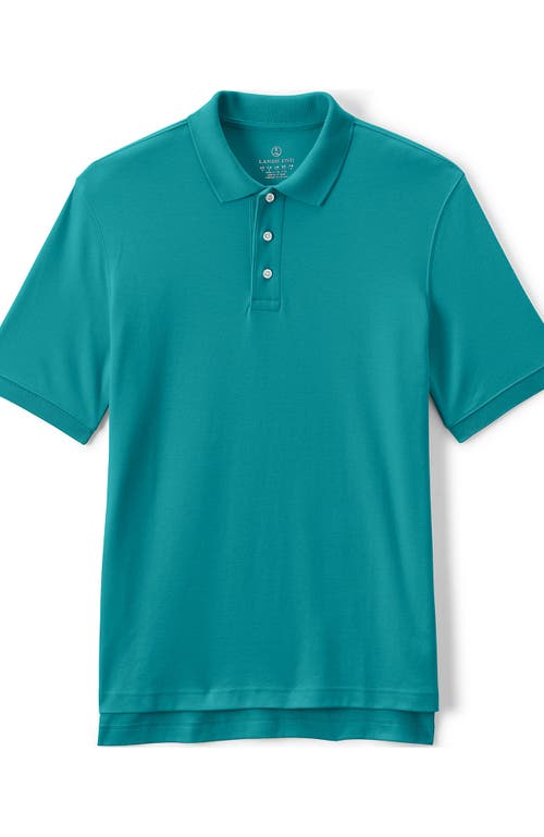 LANDS' END LANDS' END SCHOOL UNIFORM LONG SLEEVE INTERLOCK POLO SHIRT