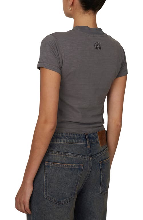 Good For Nothing Emblem Slub Baby T-shirt In Gray