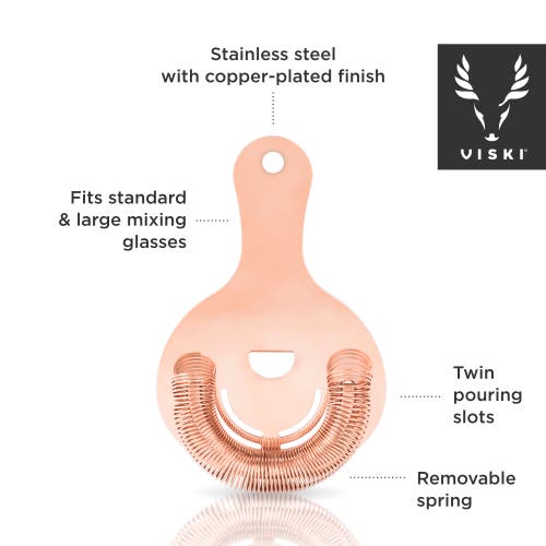Viski Hawthorne Strainer In Summit