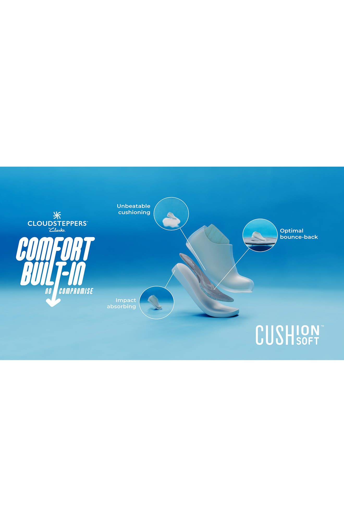 Clarks<sup>®</sup> Solevana Star Wedge Sandal, Alternate, color, Navy