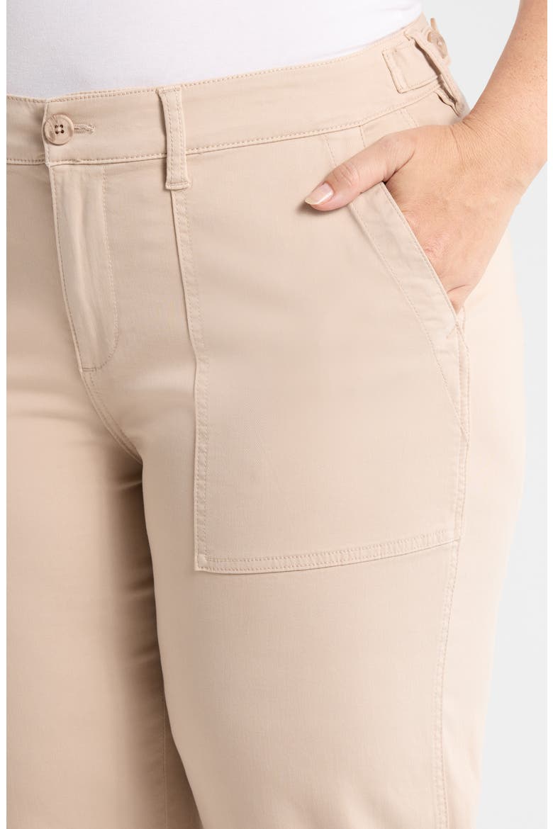 Crop Straight Leg Utility Pants, Alternate, color, SAFARI SAND