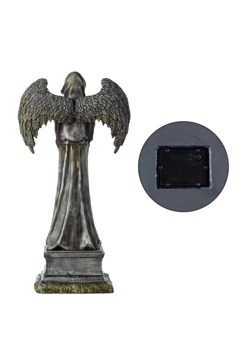 24"H Lighted Halloween Grim Reaper Resin Porch Decor with Timer, Alternate, color, Black