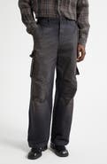 OUR LEGACY Mount Paint Splattered Cotton Herringbone Cargo Pants