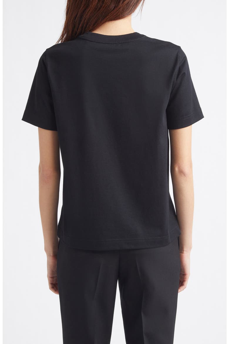 Frankie EKD Check Logo Cotton T-Shirt, Alternate, color, BLACK