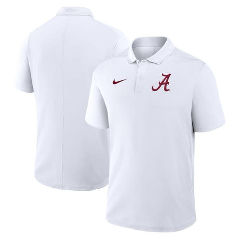 Men's Nike White Alabama Crimson Tide Primetime Victory Primary Logo Performance Polo