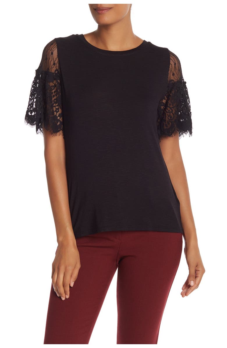 NANETTE NANETTE FOOTWR Lace Frill Top, Main, color,