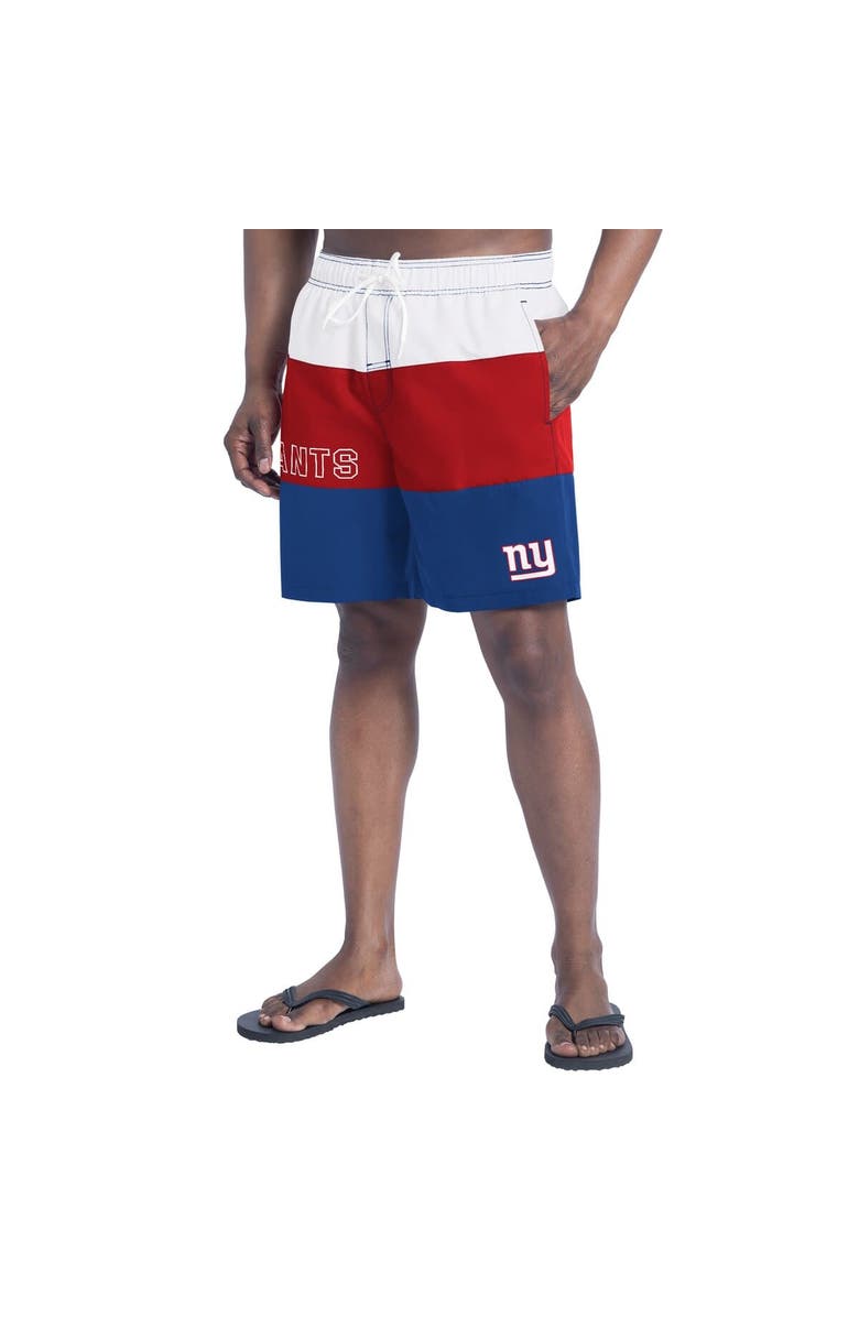 G-III SPORTS BY CARL BANKS Men's G-III Sports by Carl Banks  Royal/Red New York Giants Sunrise Volley Swim Shorts, Alternate, color, Royal