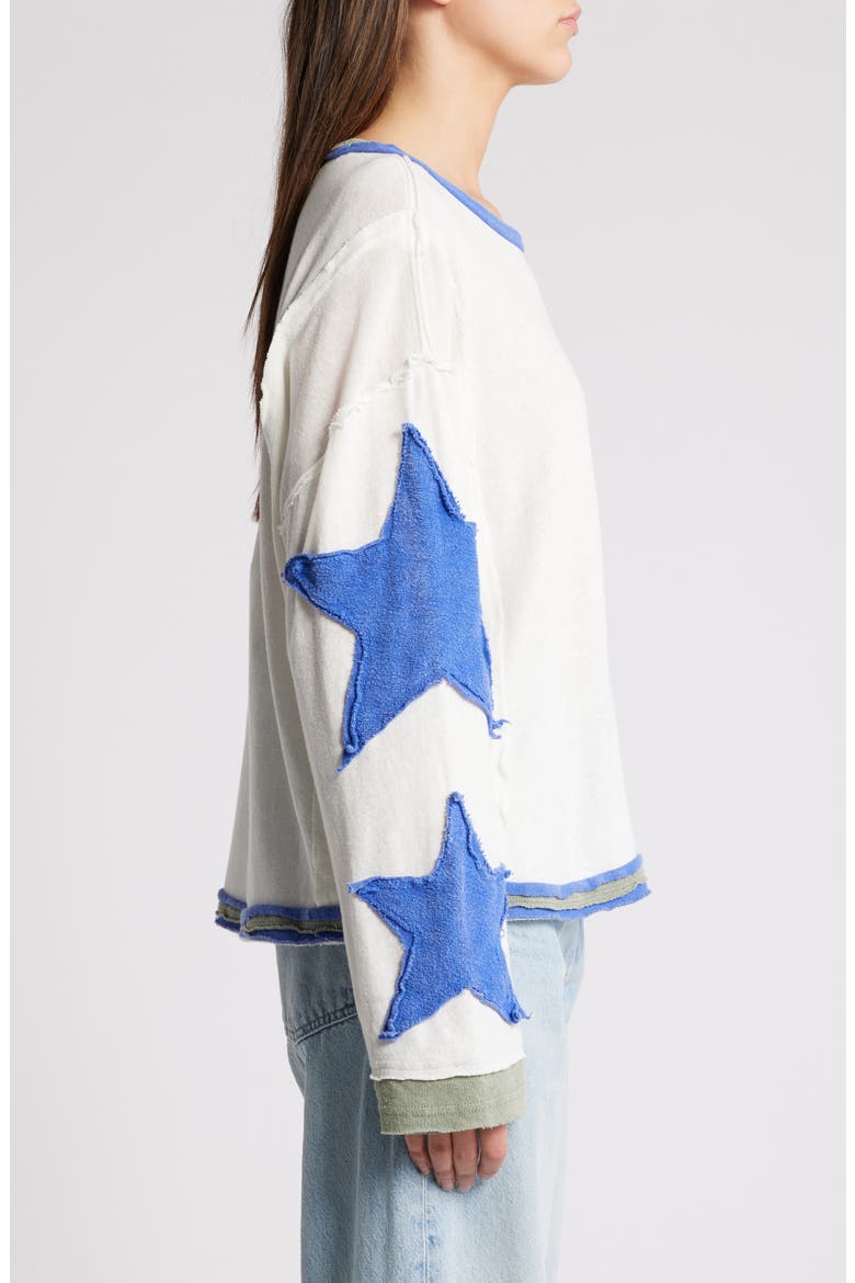 You're a Star Cotton Knit Top, Alternate, color, SNOWNG COMBO
