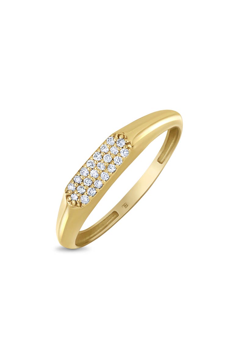 Icon 18K Yellow Gold Pavé Diamond Ring, Main, color, 18K YELLOW GOLD