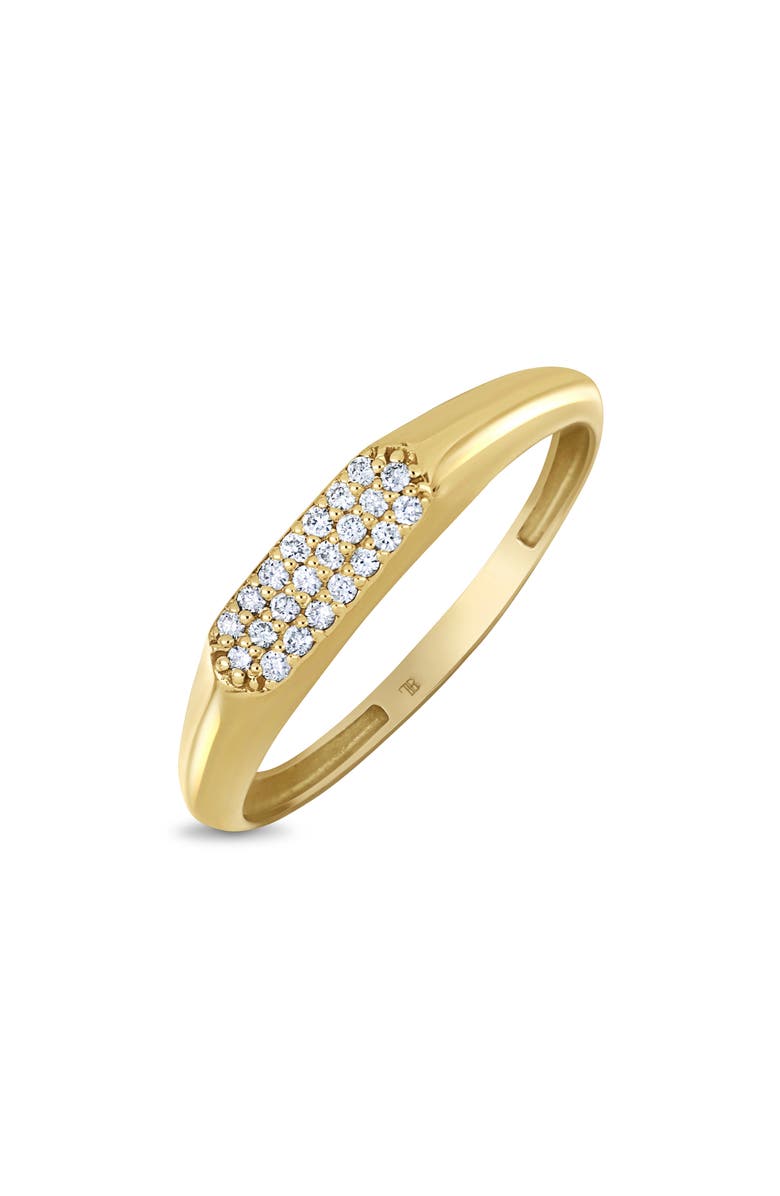 Bony Levy Icon 18K Yellow Gold Pavé Diamond Ring, Main, color, 18K Yellow Gold