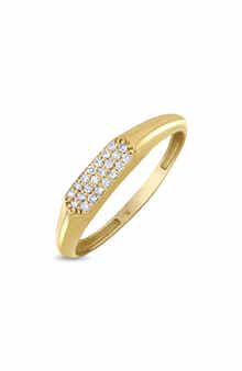 Icon 18K Yellow Gold Pavé Diamond Ring