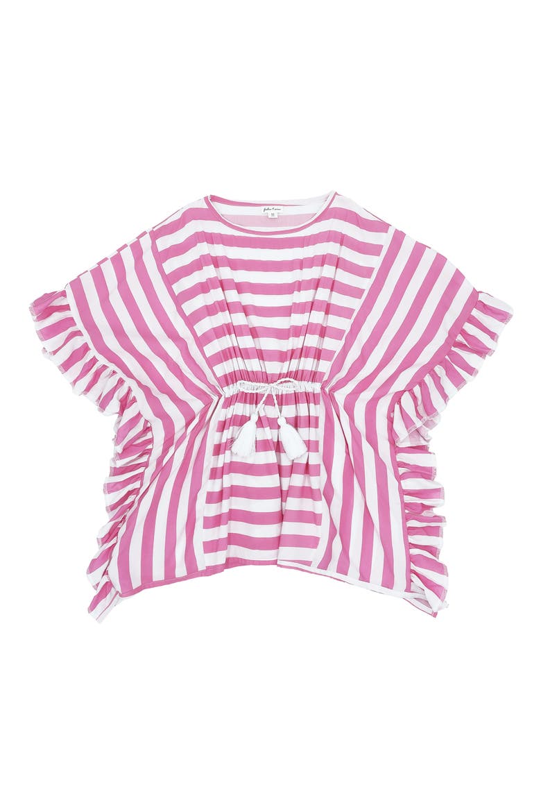 Kids' Summer Time Stripe Cover-Up Caftan, Main, color, PRISM PINK
