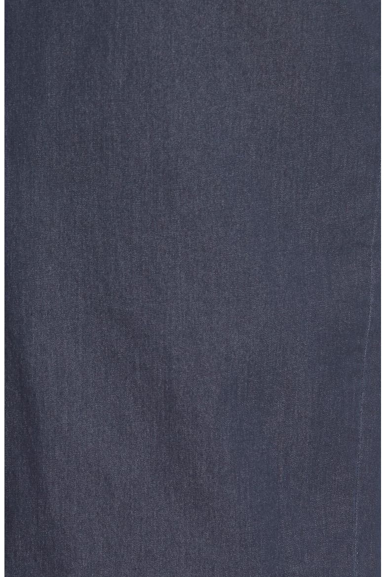Denim Midi Pencil Skirt, Alternate, color, DARK DENIM