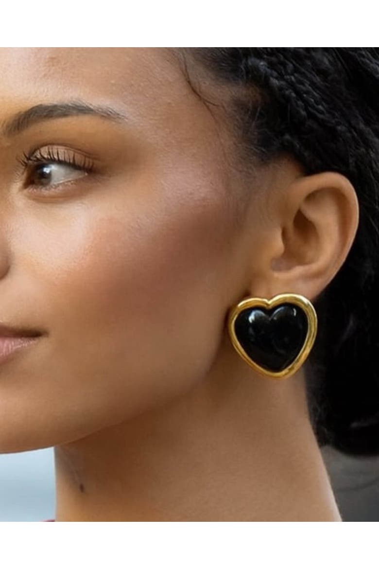 Nightgasm Earrings, Alternate, color, Black Glo
