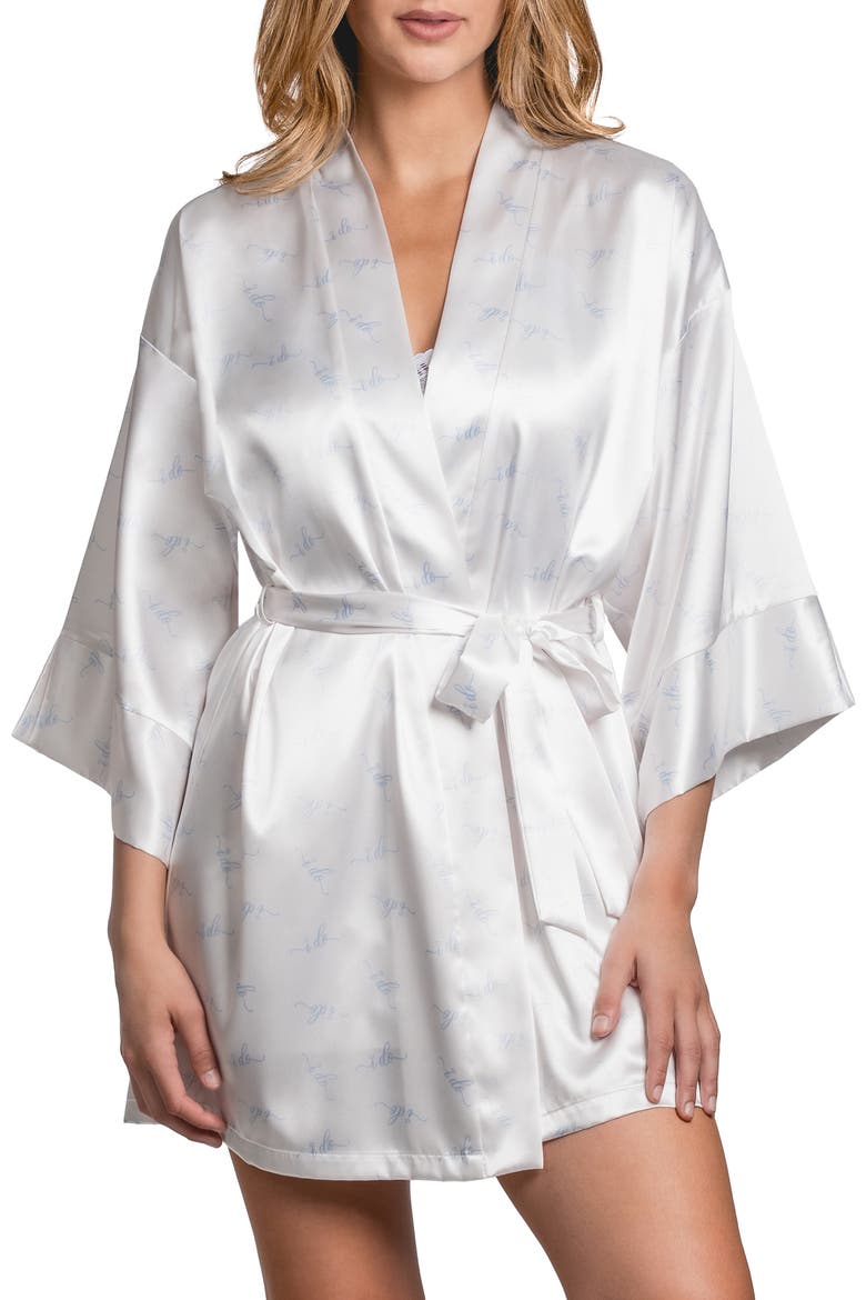 I Do Satin Robe, Main, color, IVORY