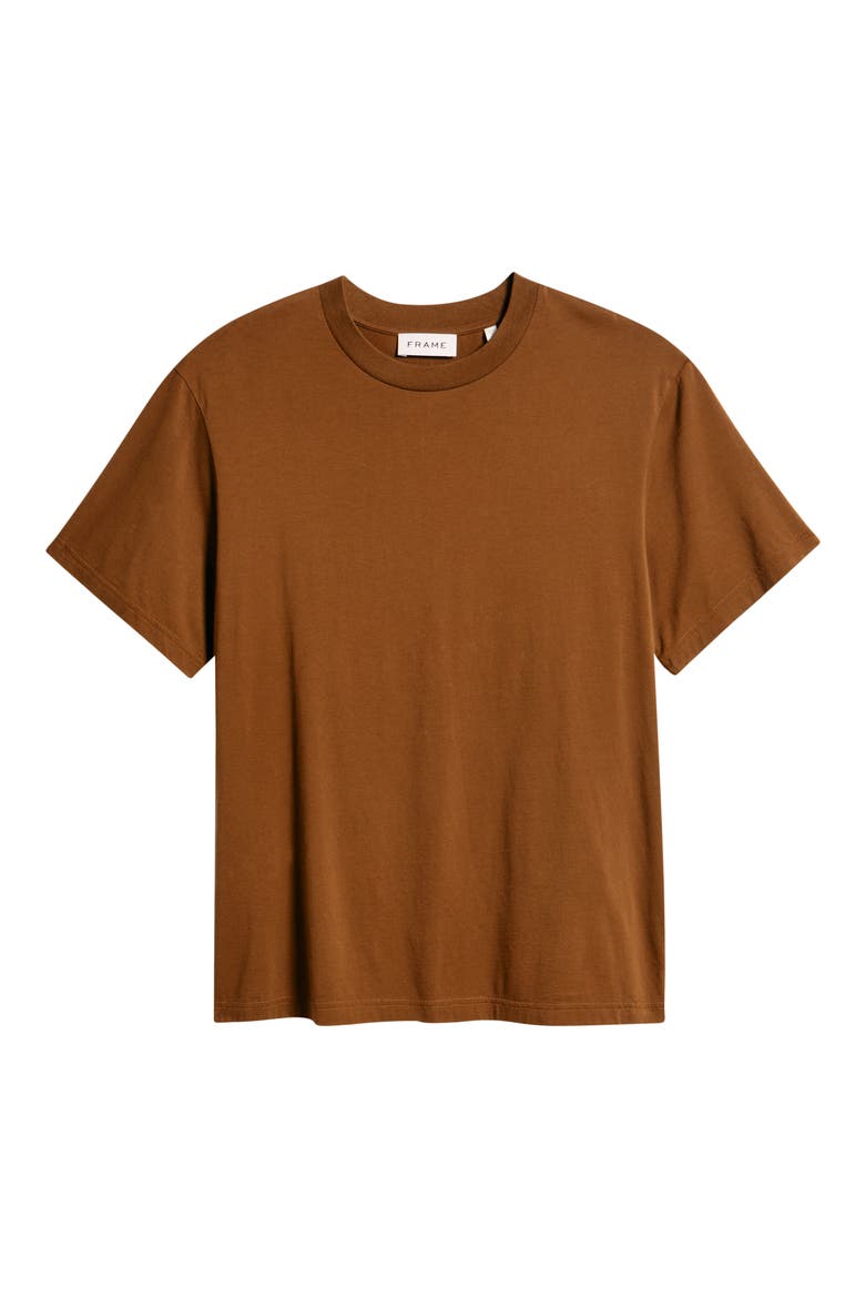 Short Sleeve Light Cotton Tee, Alternate, color, CARAMEL