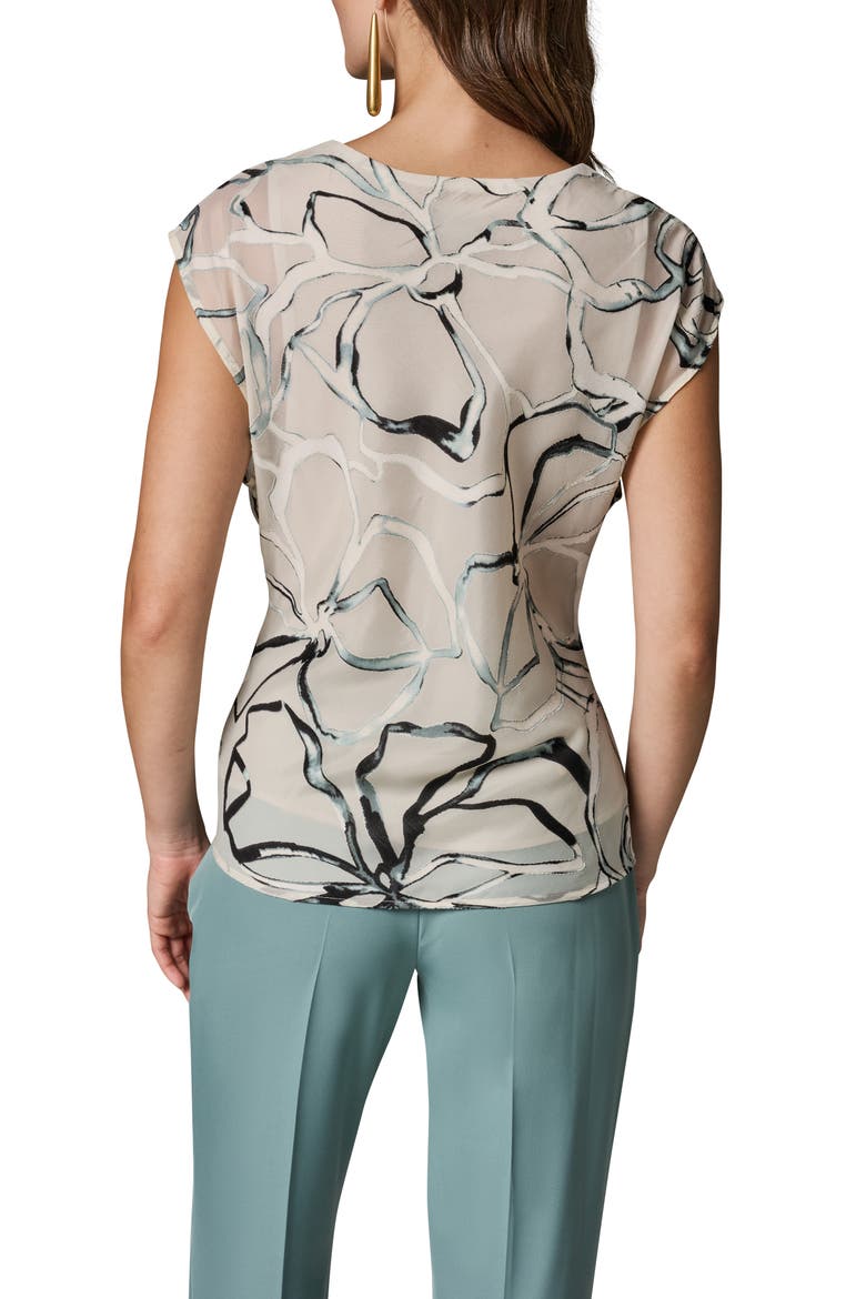 Swirl Print Burnout Sleeveless Knit Top, Alternate, color, AQUAMINT MULTI
