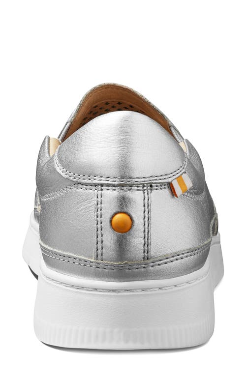 Samuel Hubbard Laguna Sneaker In Silver Leather