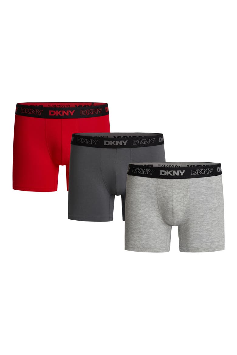 3-Pack Eco Active Boxer Briefs, Main, color, RED/ GREY/ HEATHER GREY