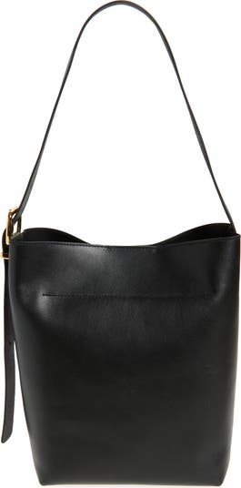 The Medium Essential Leather Bucket Tote