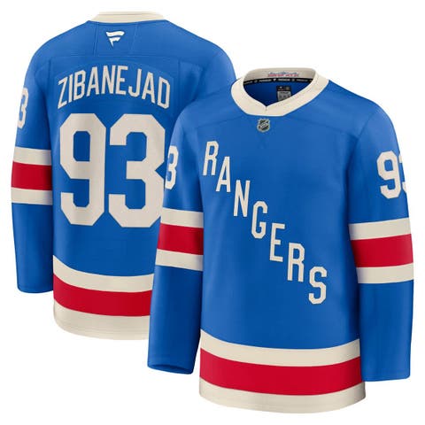 Men's Fanatics Mika Zibanejad Blue New York Rangers Centennial Premium Jersey