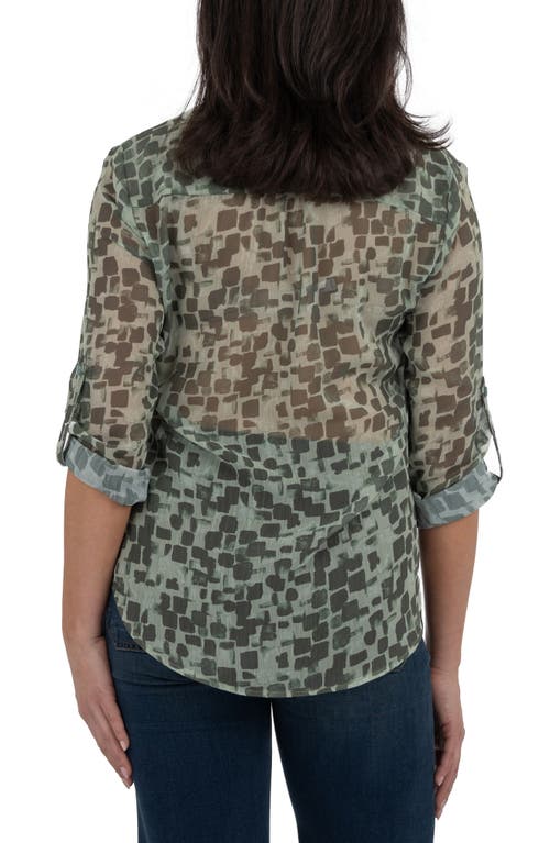 KUT FROM THE KLOTH KUT FROM THE KLOTH JASMINE CHIFFON BUTTON-UP SHIRT