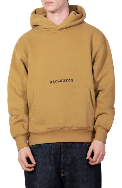 Pleasures Slip Pullover Hoodie In Brown