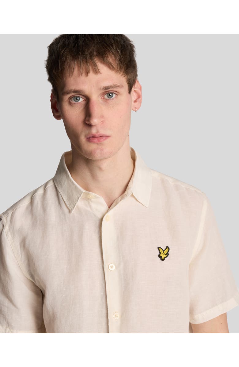 Lyle & Scott Hemp Short Sleeve Shirt, Alternate, color, Natural