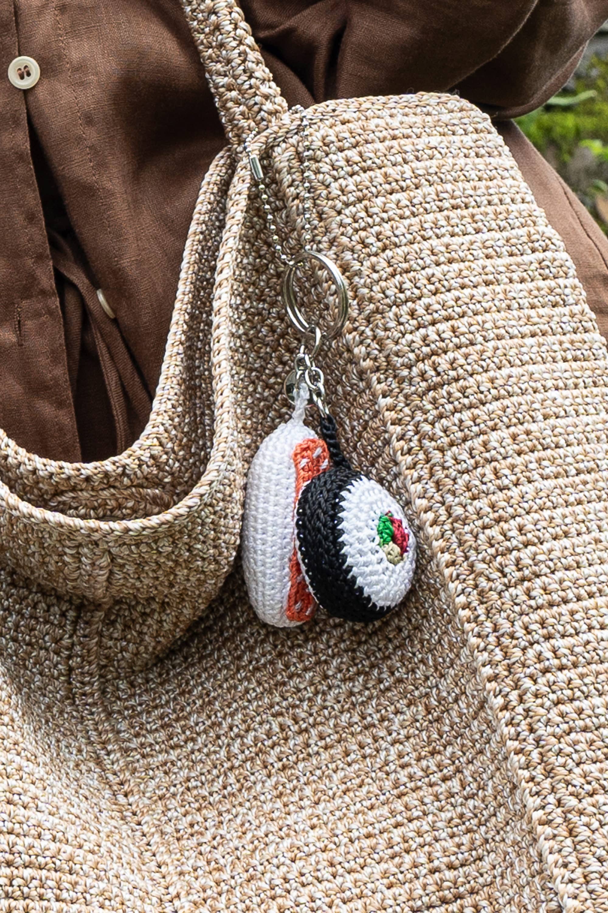 Yarnicharmz Hand Crochet Dangle - Food, Alternate, color, Sushi