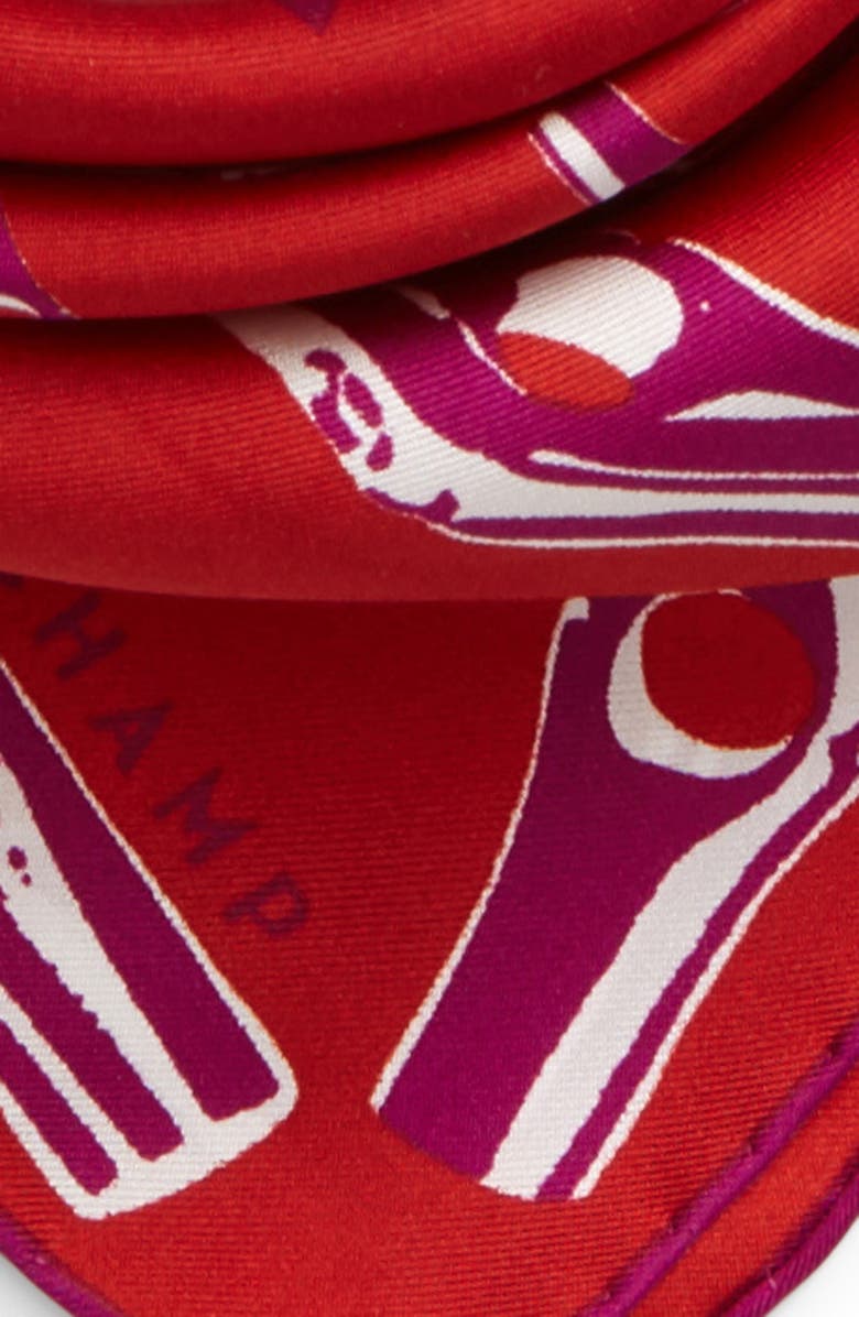 Longchamp Roseau Silk Scarf, Alternate, color, 