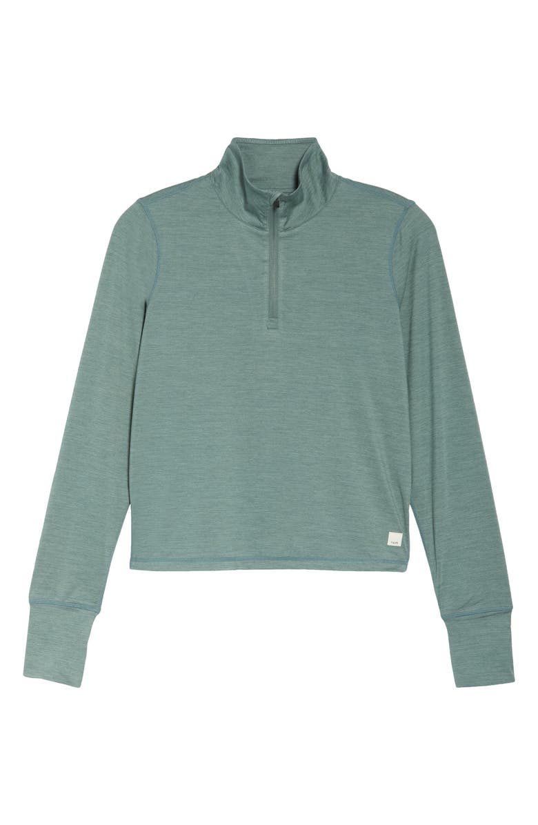 Vuori Crescent Performance Half-Zip Crop Pullover, Alternate, color, 