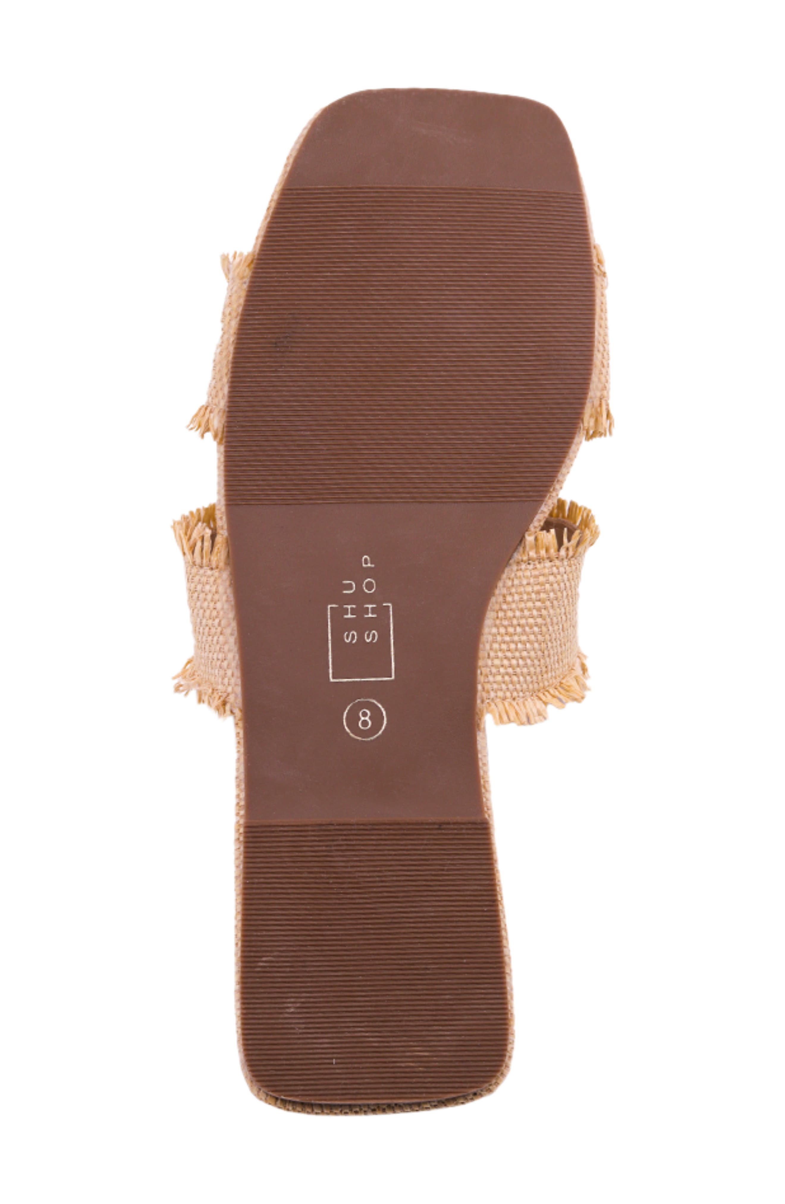 SHUSHOP Christine Slide Sandal, Alternate, color, Natural