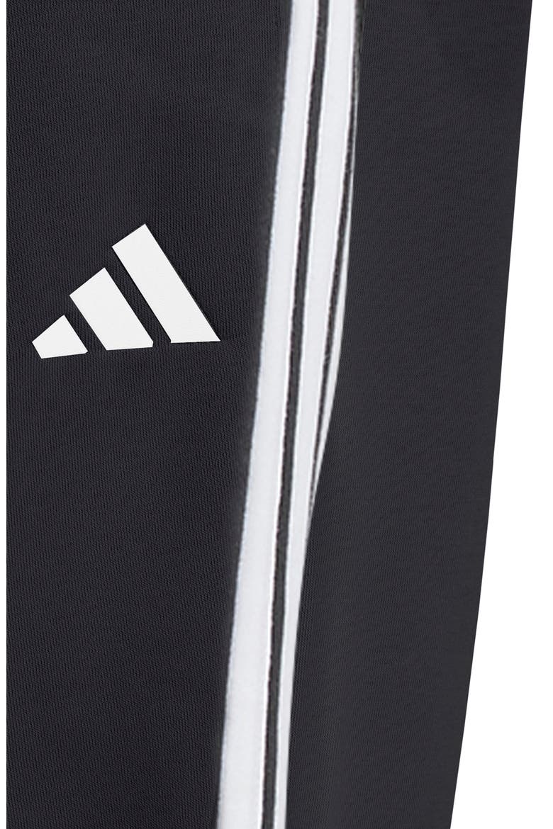 3-Stripes French Terry Joggers, Alternate, color, BLACK/ WHITE
