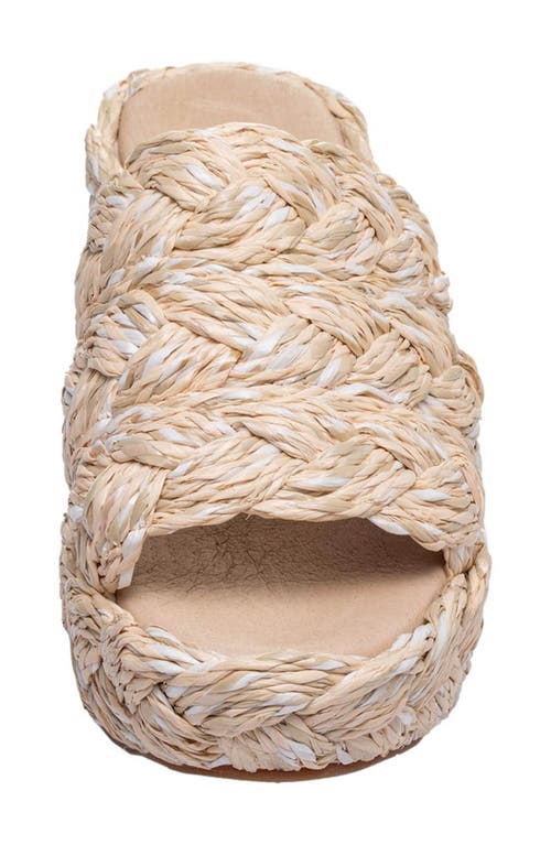 Antelope Kass Woven Raffia Platform Sandal In Natural
