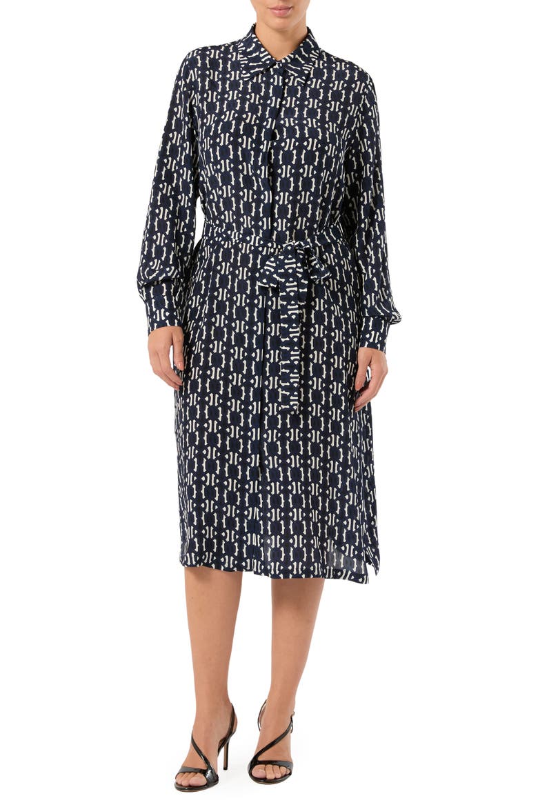 Fatuo Long Sleeve Shirtdress, Main, color, MIDNIGHT BLUE