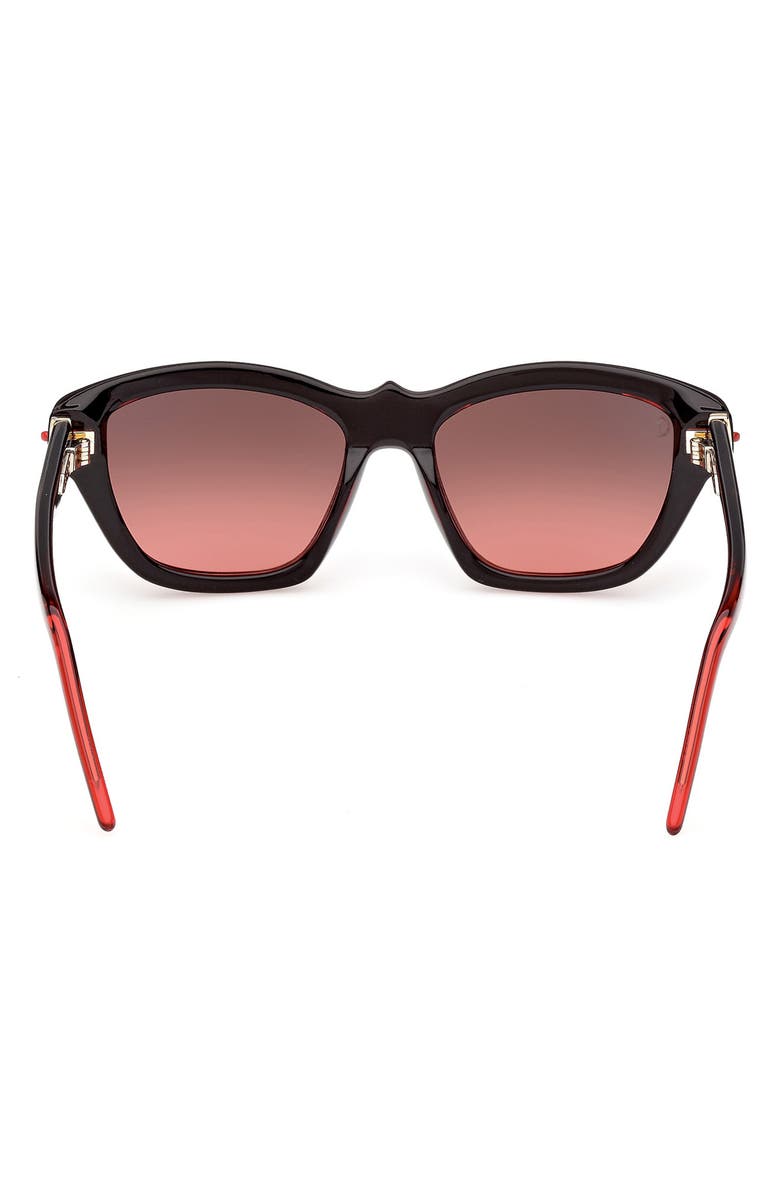 Christian Louboutin 53mm Gradient Butterfly Sunglasses, Alternate, color, 