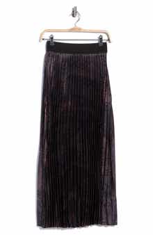 Pleated Maxi Skirt