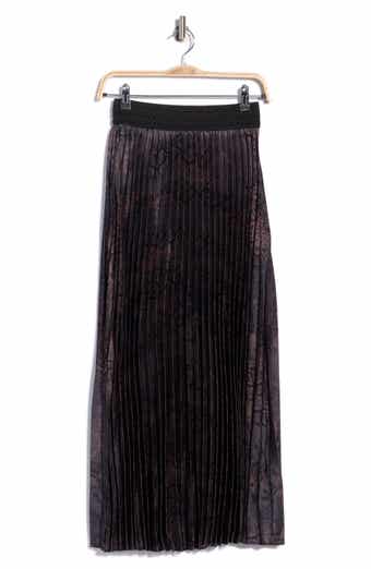Pleated Maxi Skirt