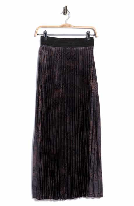 Pleated Maxi Skirt