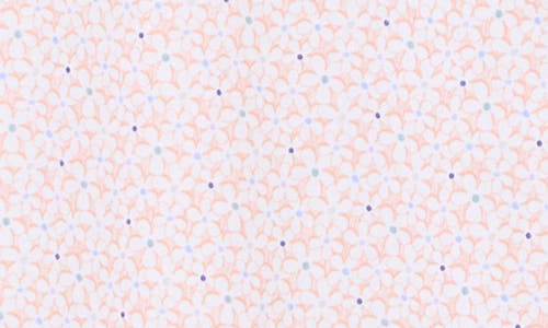 Bugatchi Victor Floral Print Knit Polo In Salmon