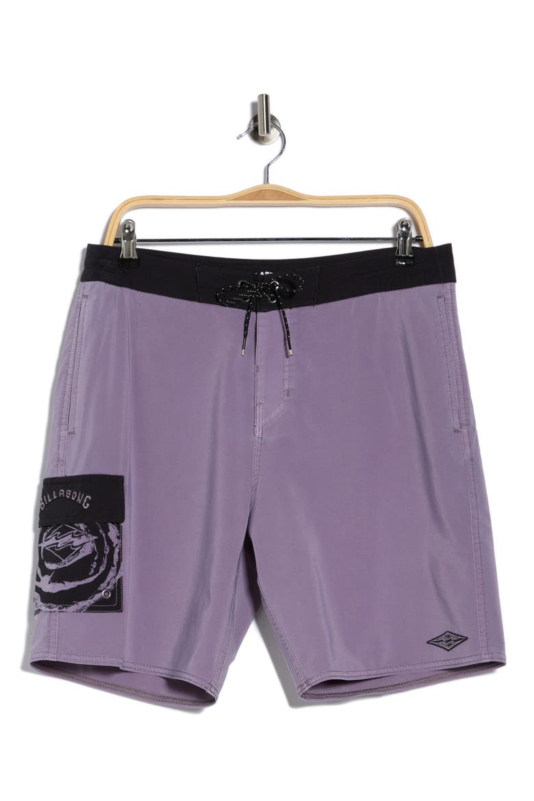 Festival Lo Tide Board Shorts, Alternate, color, LAVA
