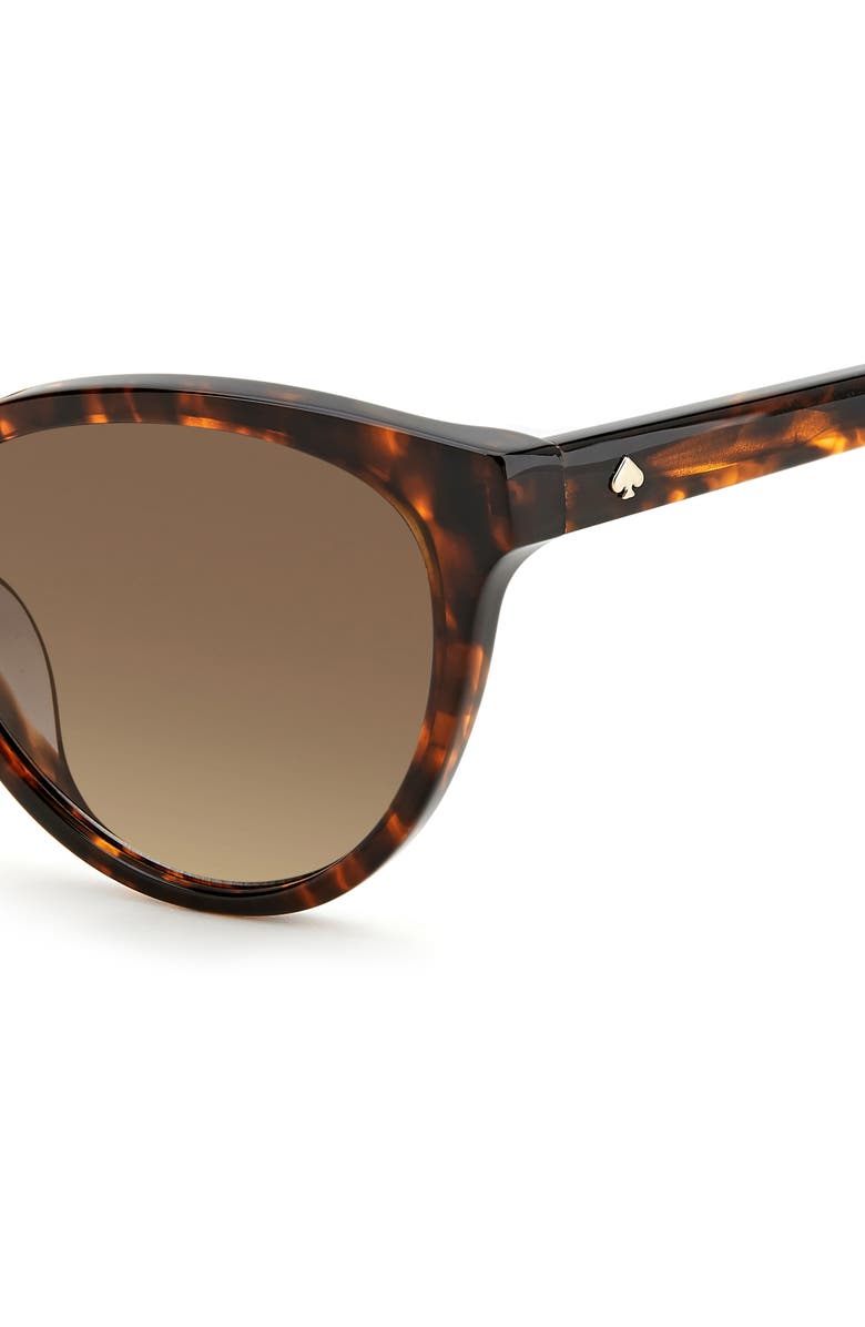 Kate Spade New York adeline 55mm gradient cat eye sunglasses, Alternate, color, Havana / Brown Gradient