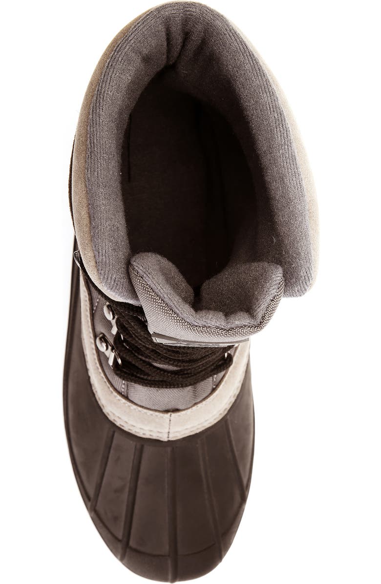 POLAR RANGE Peak Waterproof Duck Toe Snow Boot, Alternate, color, Grey