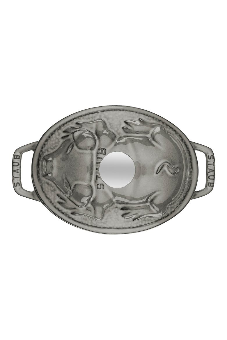 Cast Iron 1-Quart Pig Dutch Oven, Alternate, color, GRAPHITE GREY