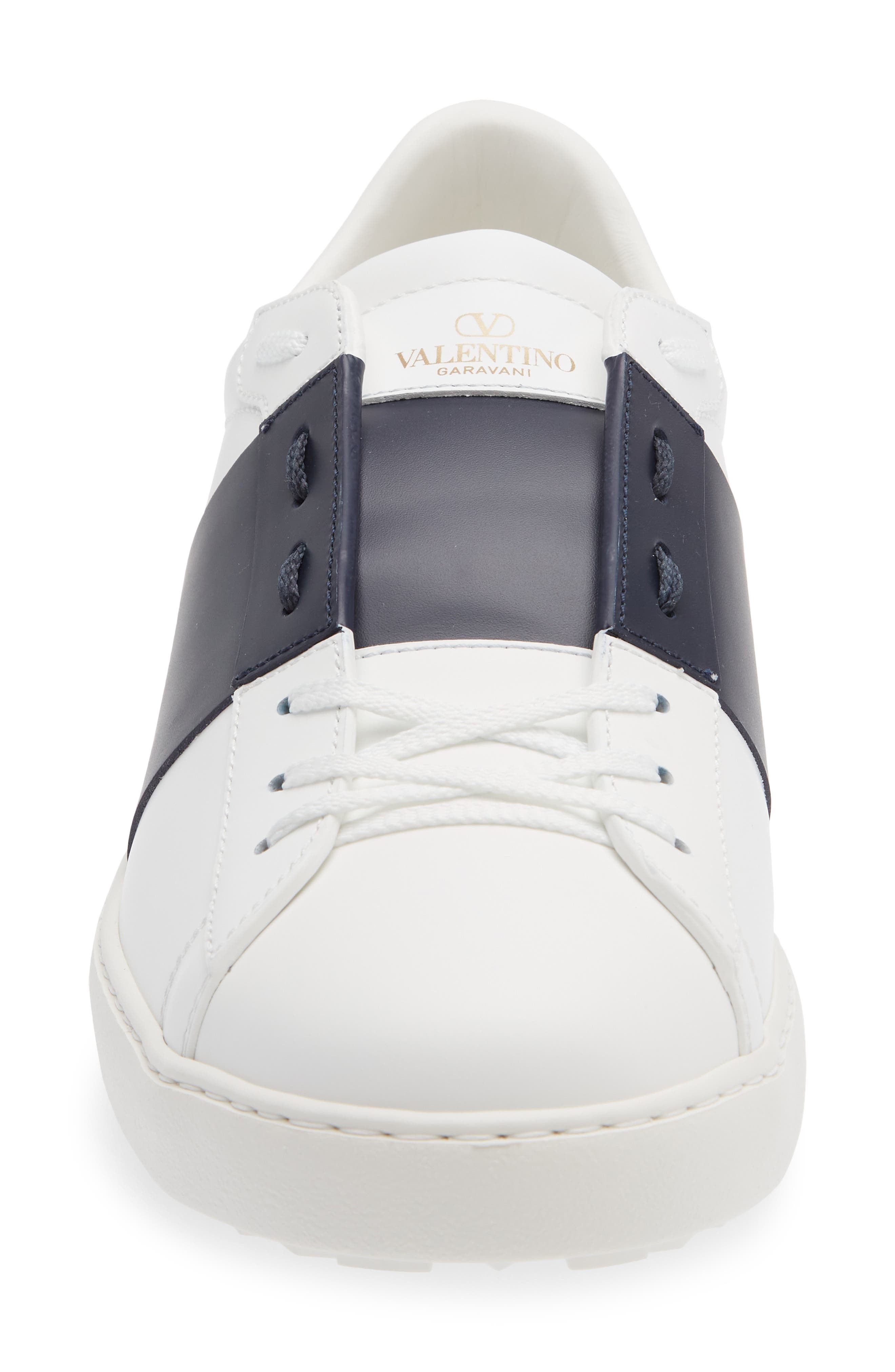Valentino Garavani Open Sneaker, Alternate, color, White/ Blue