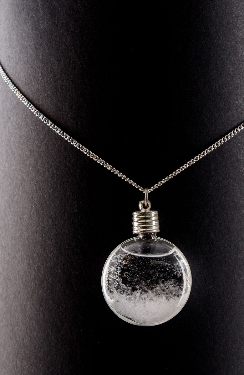 Heebie Jeebies Storm Glass Necklace, Alternate, color, Clear