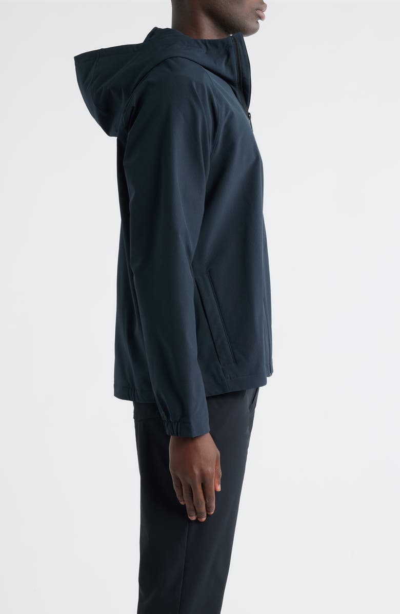 Zella Routine Zip Hoodie, Alternate, color, Black Caviar