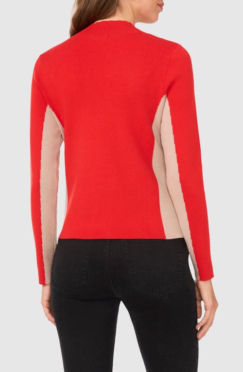 Shop Halogen ® Colorblock Mock Neck Sweater