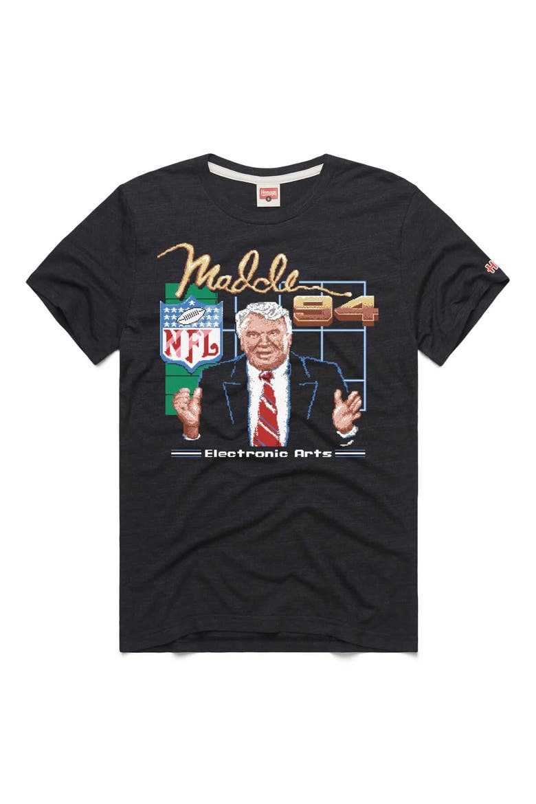 Unisex Homage Charcoal Madden NFL '94 Title Screen Tri-Blend T-Shirt, Main, color, Charcoal