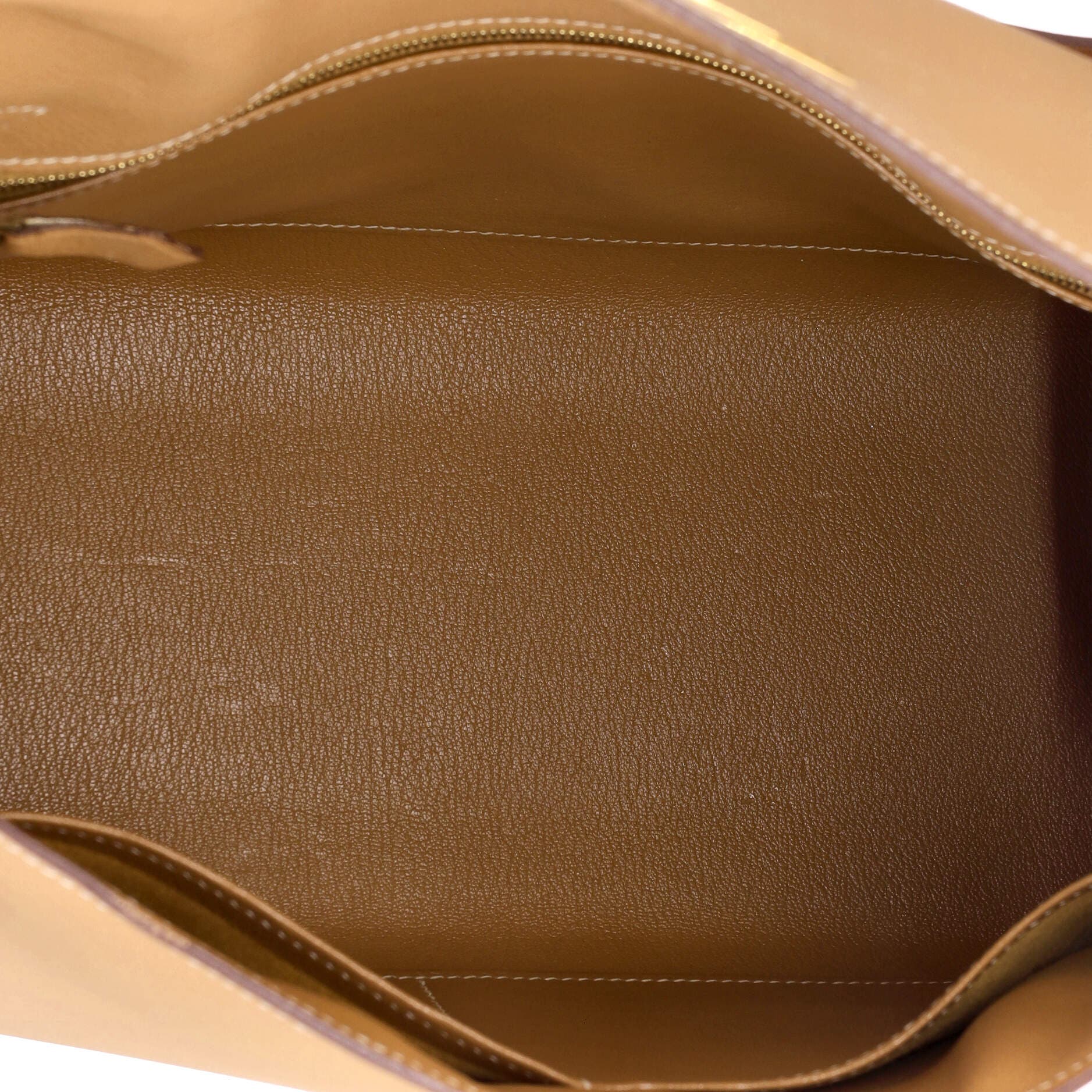 Pre-Owned Hermes Kelly Handbag Brown Epsom with Gold Hardware 32, Alternate, color, 